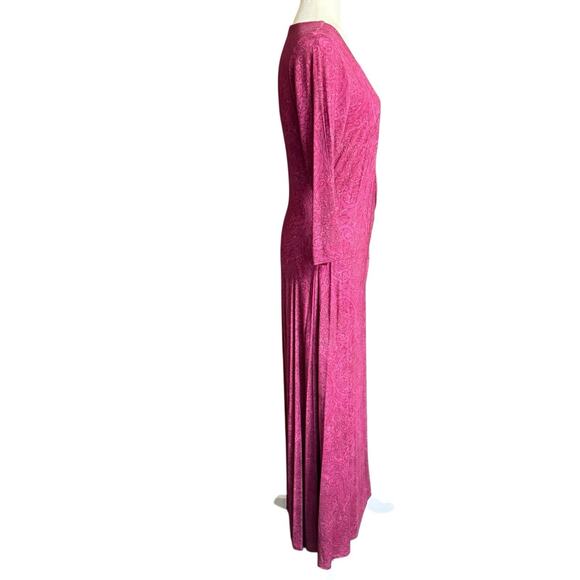 NWT $150 Soft Surroundings Hyannis Maxi Dress Tapestry Multi MEDIUM 3/4 Sleeves - Picture 5 of 11